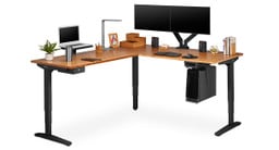 The L-Shaped UPLIFT Standing Desk is the perfect corner desk