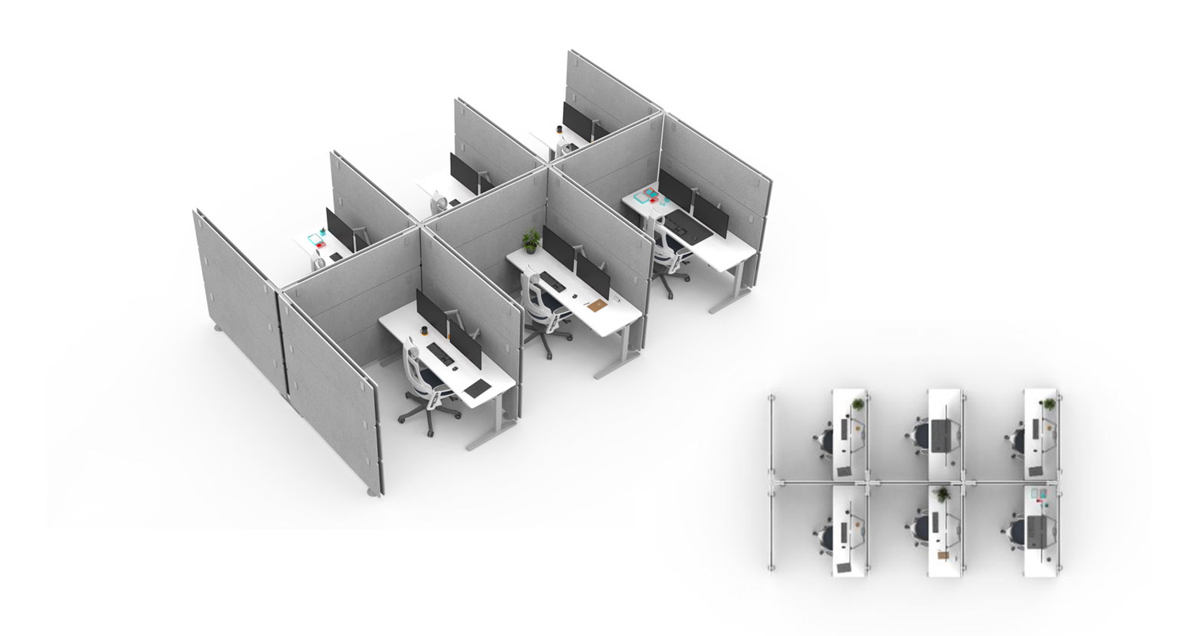 UPLIFT OneWall Cubicle Acoustic Office Partition