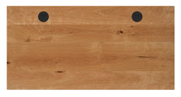 Cherry Custom Solid Wood Desktop with grommets