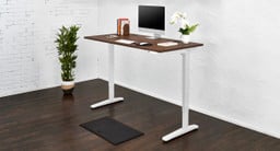 60" x 30" Walnut Laminate Standing Desk