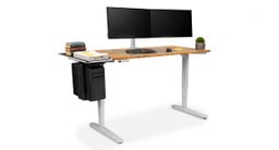 The Desk Extension attaches to the patented mounting points on UPLIFT V2 Standing Desk Frames in minutes