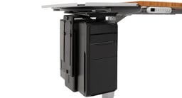 Desk Extensions include mounting points to attach an UPLIFT Desk CPU Adapter and CPU Holder, clearing space above