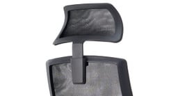 Optional headrest is height adjustable to support your head and neck