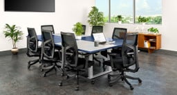 Also available in a 29" fixed height version for an extra-large seated conference table