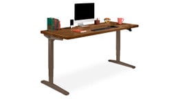 Enjoy the rich tones of top-shelf hardwood made custom for you (60" x 30" Walnut Custom Solid Wood Desktop)