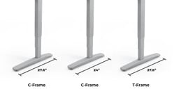 Choose between 27.6" C-Frame, 27.6" T-Frame, and 24" C-Frame.