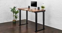 60" x 30" Acacia Butcher Block Solid Wood V2 4-Leg Standing Desk