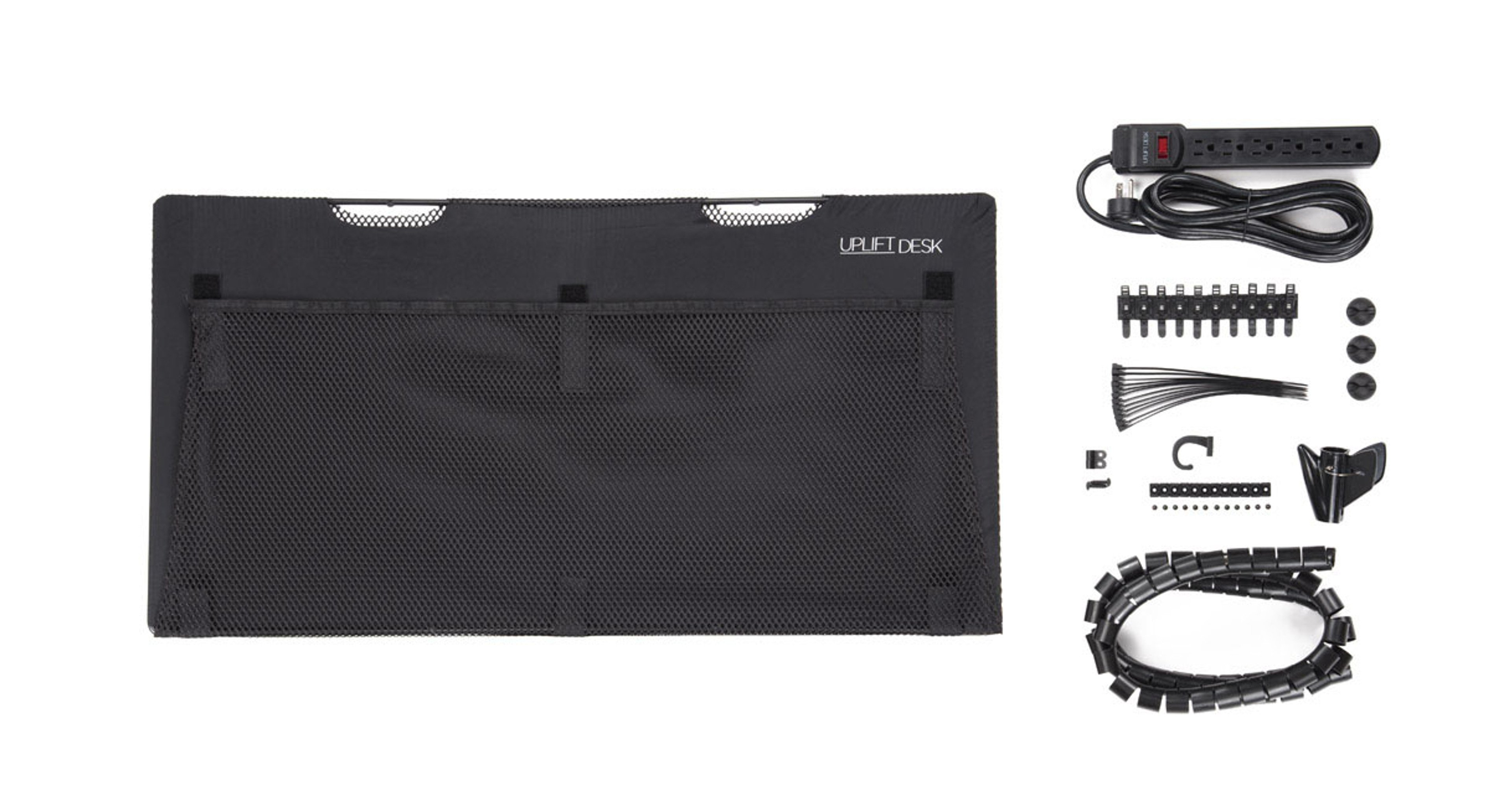 The Ultimate Wire Management Kit includes the best solutions for cable organization