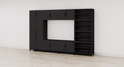 Black MoPac Storage Wall 5 configuration