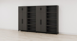 Ash Gray MoPac Storage Wall 1 configuration