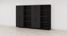 Black MoPac Storage Wall 1 configuration