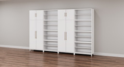 White MoPac Storage Wall 1 configuration