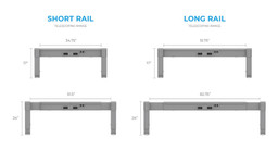 Patented telescoping height and width design adapts spaces change