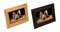 Keep loved ones close by with the 4" x 6" picture frame (accommodates portrait and landscape photos)