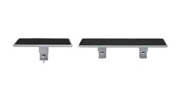 Available in four standard finishes to match UPLIFT Desk frames: black, gray, white, and industrial style