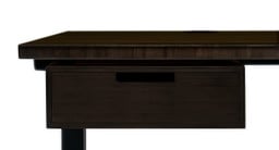 Black Bamboo Desktop with Black Bamboo Desk Drawer