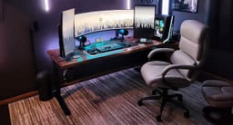 Walnut Wide Plank Solid Wood UPLIFT Standing Desk - Shared by Anthony P.