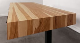 Natural Hickory Solid Wood Narrative Standing Desk
