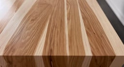 Natural Hickory Solid Wood Narrative Standing Desk