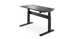 48" x 24" Black Laminate UPLIFT Pneumatic Standing Desk