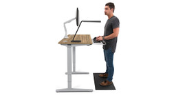 V2 42" x 24" Fawn Cypress Standing Desk