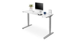 60" x 24" White Laminate Standing Desk (48" desktop on clearance)