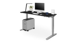 60" x 24" Black Laminate Clearance Standing Desk