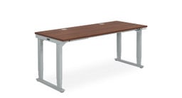 Walnut Laminate 4-Leg Standing Desk