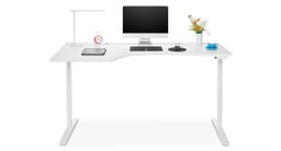 Optimize your workspace with this ergonomic desktop designed for maximum usability