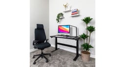 This 42" x 24" Black Laminate V2-Commercial Standing Desk by @neohumanity makes a great bedroom desk