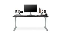 Level up your sit-to-stand desk with shelves