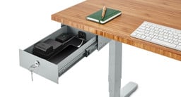 Includes charging cable pass-through at back of drawer for the ultimate undermount desk storage