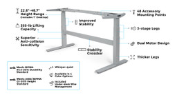 UPLIFT V2-Commercial Standing Desk Frame