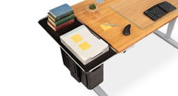 Desk Extension trays and mounting bracket are made from steel to comfortably support up to 60 lb