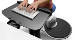 Type with straight wrists to improve comfort and prevent pain